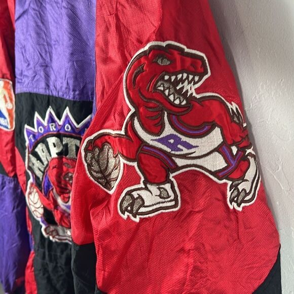 🔥🏀 Vintage 1994 TORONTO RAPTORS NBA Pro Player Puffer Jacket Men Sz XL - GUC - Picture 7 of 11